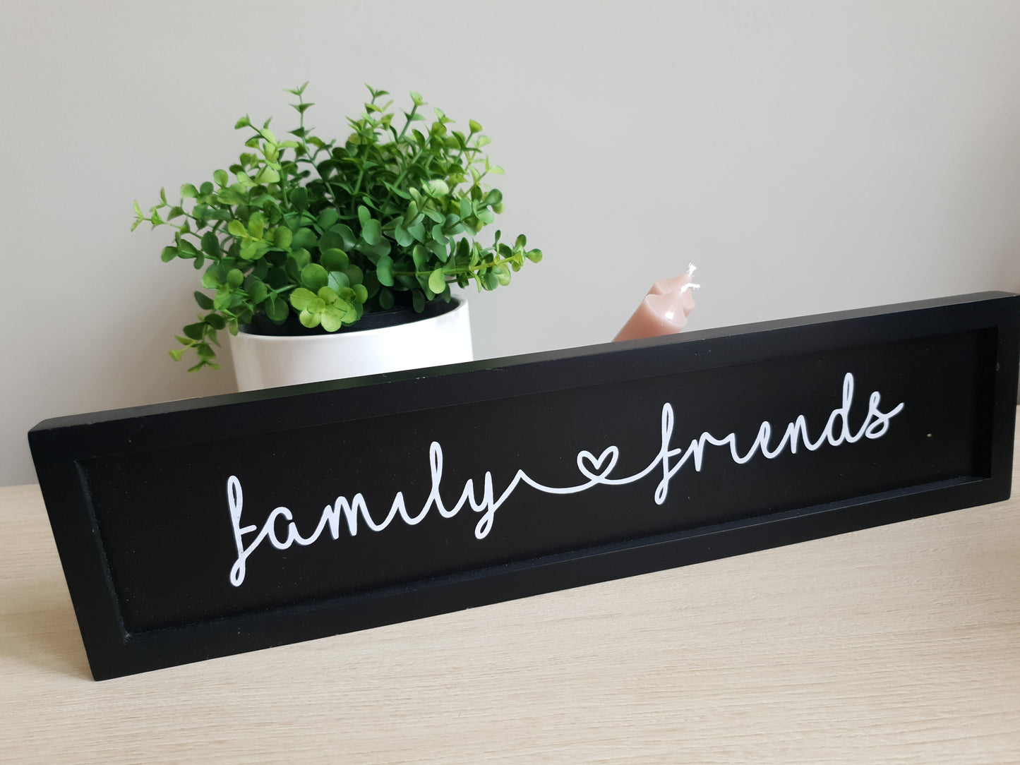 Black Scripted Plaques