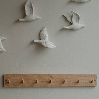 Wooden Heart Hooks