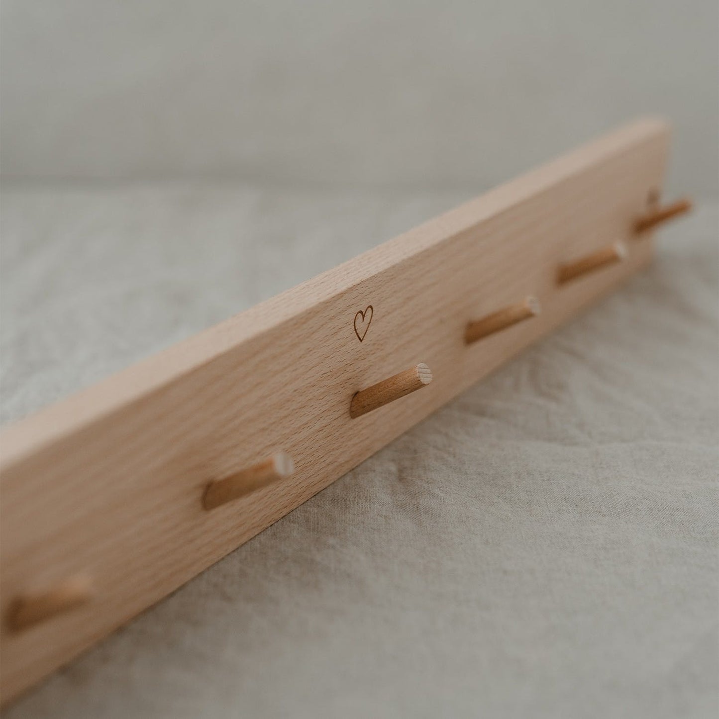Wooden Heart Hooks