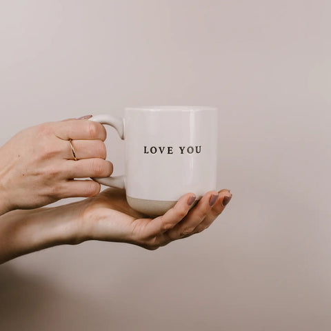 'Love You' Stoneware Mug