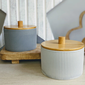 Set of Two Storage Canisters