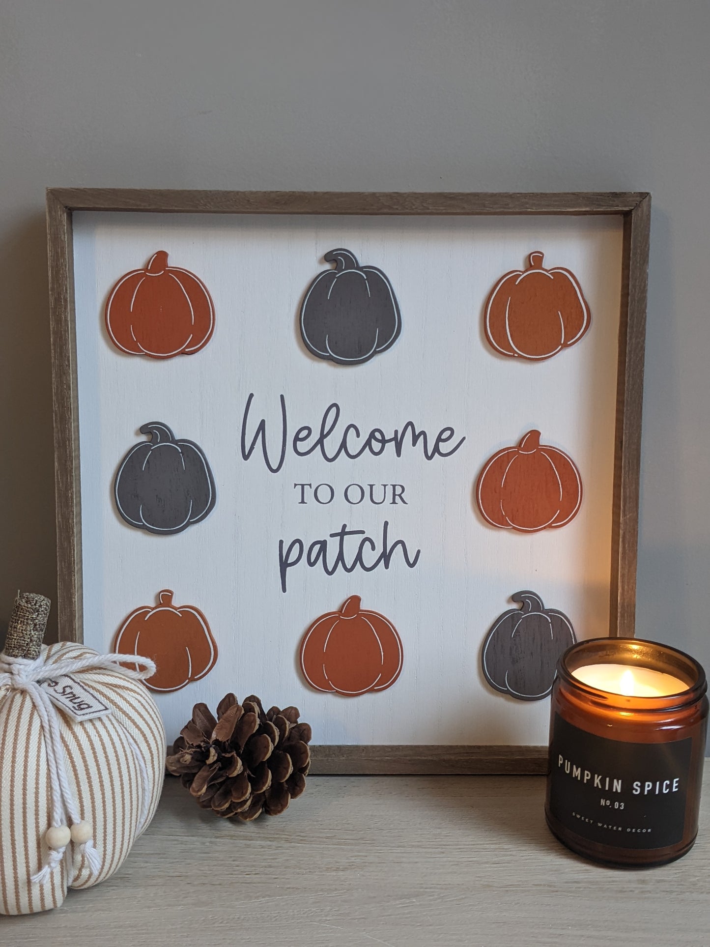 Welcome To Our Patch Framed Sign
