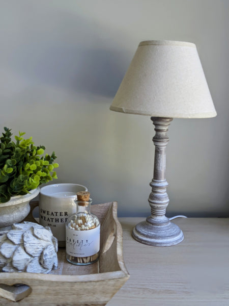 Small Rustic Table Lamp