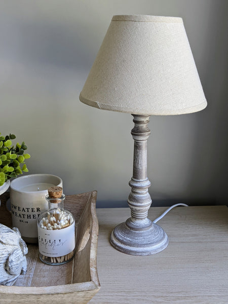 Small Rustic Table Lamp