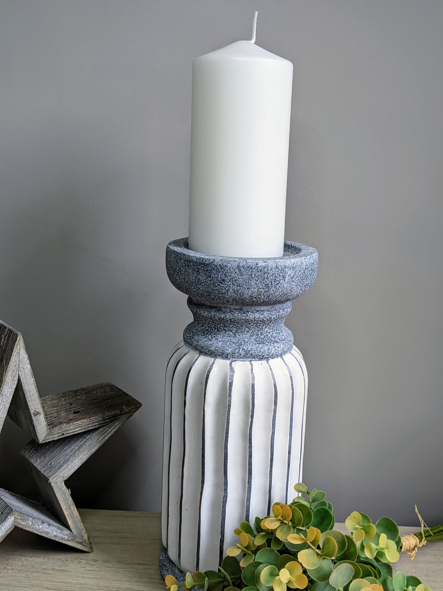 White Pillar Candles