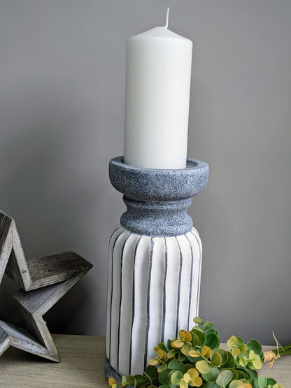 White Pillar Candles