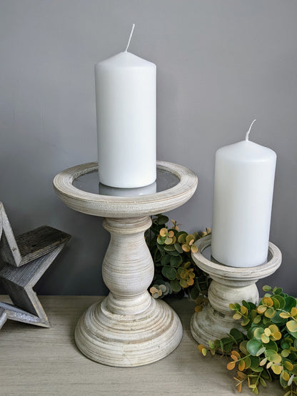 White Pillar Candles