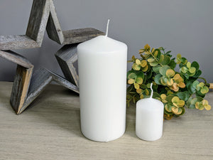 White Pillar Candles