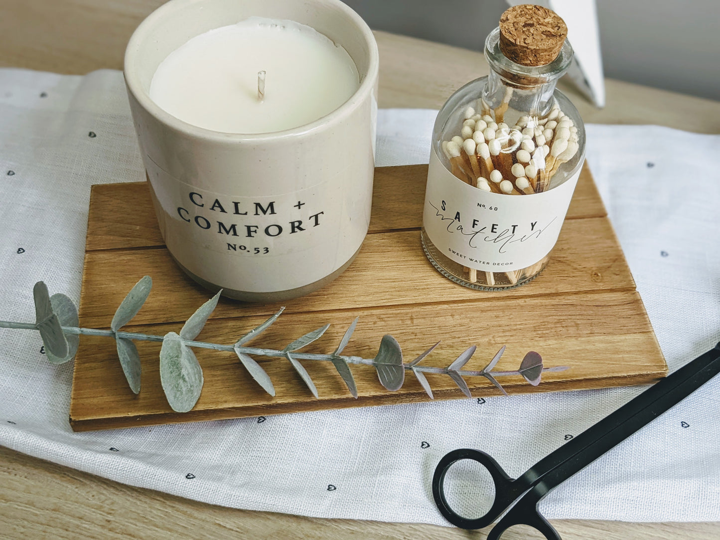 Natural Raised Wooden Tray