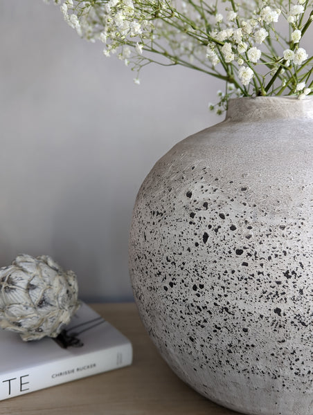 Tiber Rustic Stone Vase