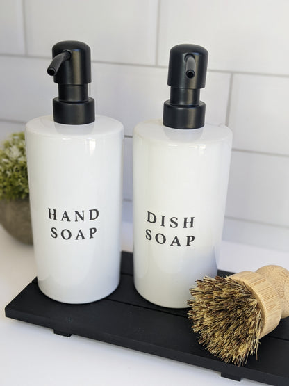 White Ceramic Soap Dispensers