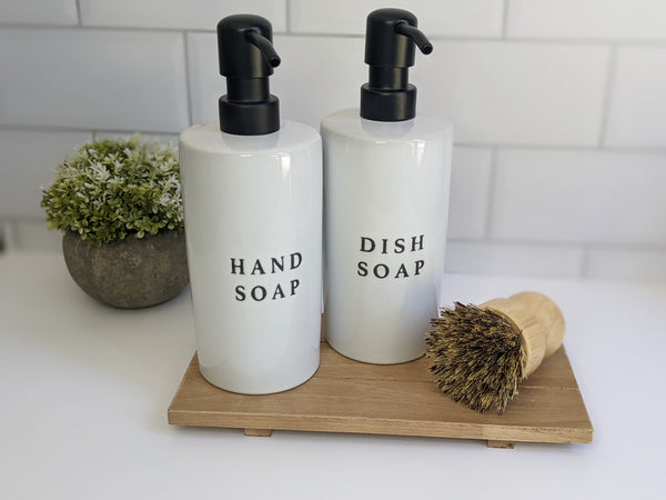White Ceramic Soap Dispensers