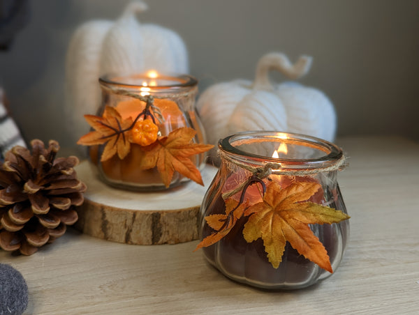 Autumn Candle Pots