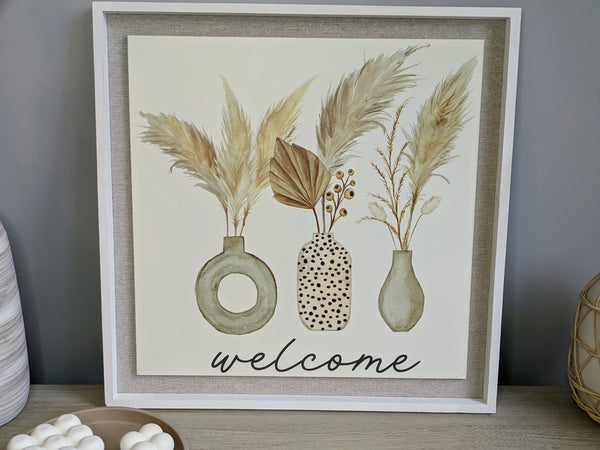 Pampas Welcome Frame