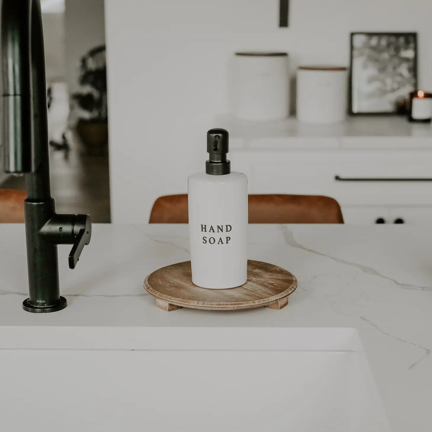 White Ceramic Soap Dispensers