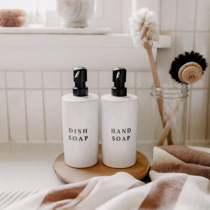 White Ceramic Soap Dispensers