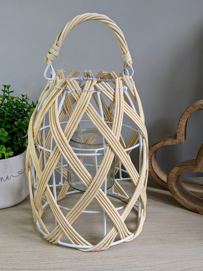 Natural Woven Lantern