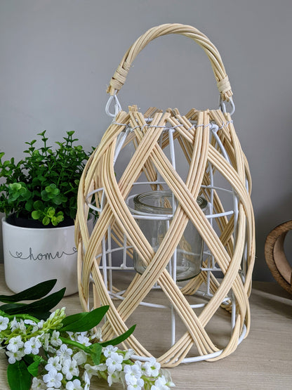 Natural Woven Lantern