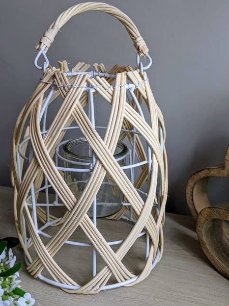 Natural Woven Lantern